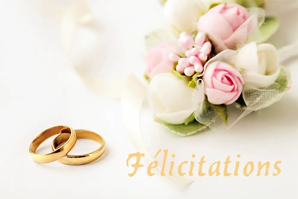 mariage felicitation